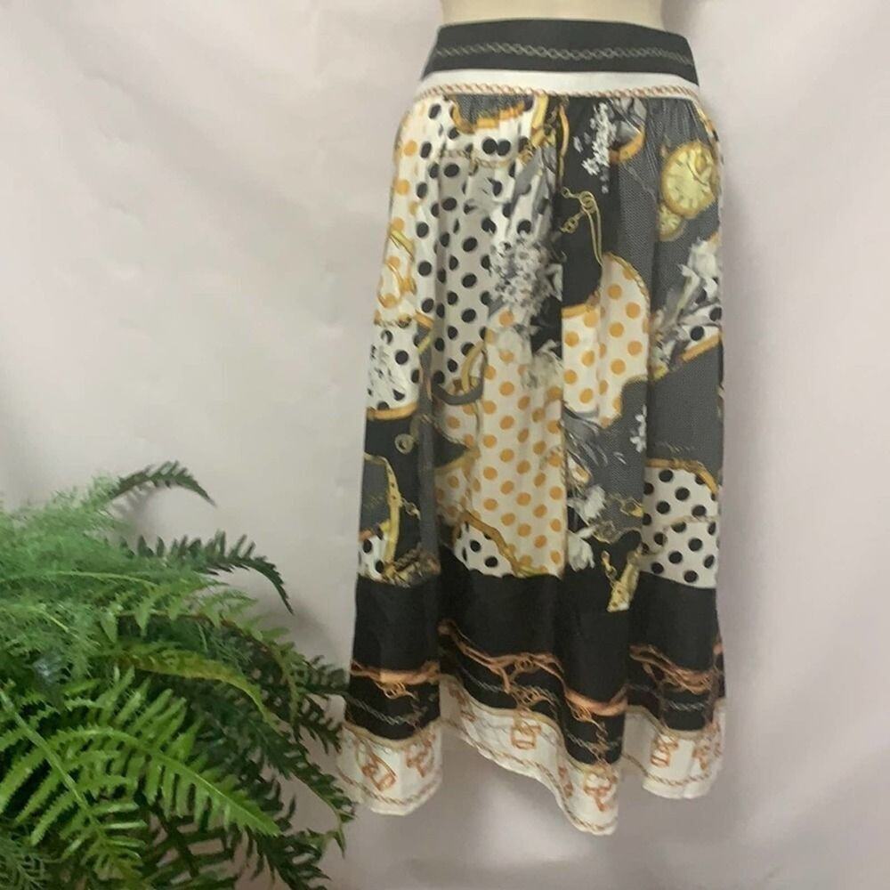 NWT SAINT‎ GIL PARIS ELASTIC WAIST SKIRT SIZE S